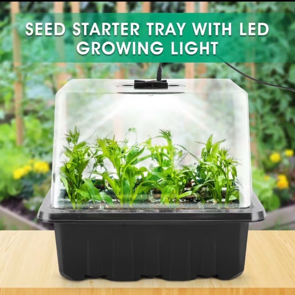 Seedling Starter Kit with Grow Light - Set of Two - Picture 2 of 8